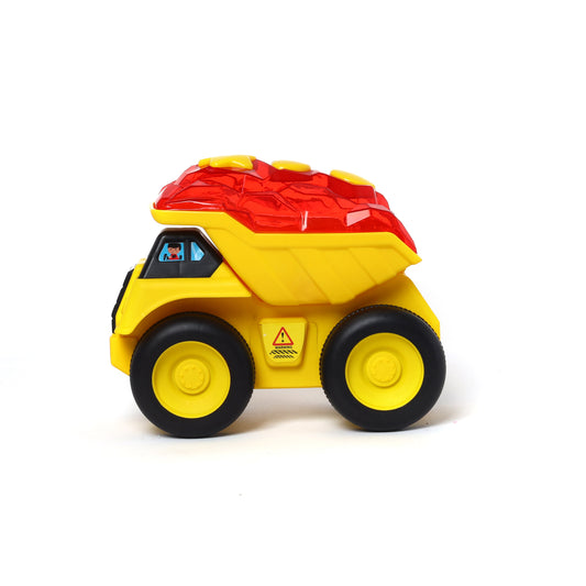 Dumper King Truck | Friction Toy | Unbreakable Dumper Toy | Push and Go | Crawling Toy | Made in India | For kids 2+ year
