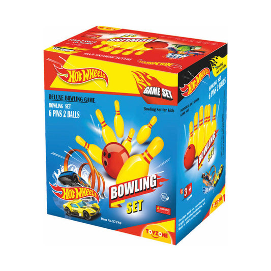 Hotwheels Bowling Set 12" | Kids bowling set | Bowling pins | Toy bowling | Mini bowling set | For kids 3+ yearsBowling Set - 12