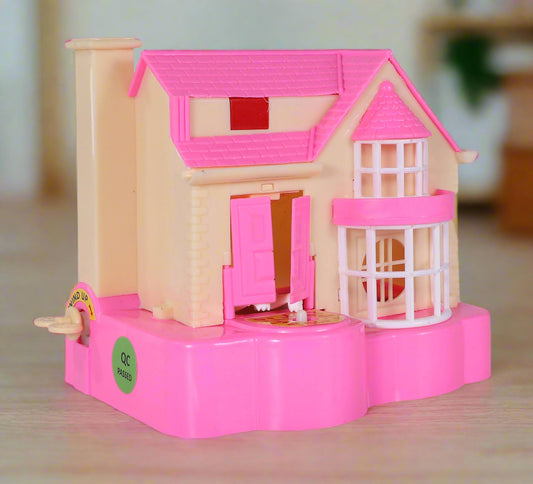 Puppy House Coin Bank - Pink | Classic Puppy House Toy | Coin Collecting Bank for Kids | Fun Piggy Bank | Money Saving Bank Toy | Cute Puppy Coin Bank | Kids' Coin Storage Toy | For Kids 2+ Years