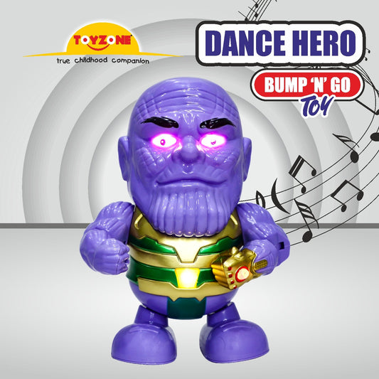 Thanos Dance Hero Bump 'N' Go | Lights & Sound | Musical Baby Toy | Baby Dance Toy | Active Play Toy | Battery Operated Toy | Educational Toy for Infants | Infant Sensory Play Toy | For New Born & Toddlers