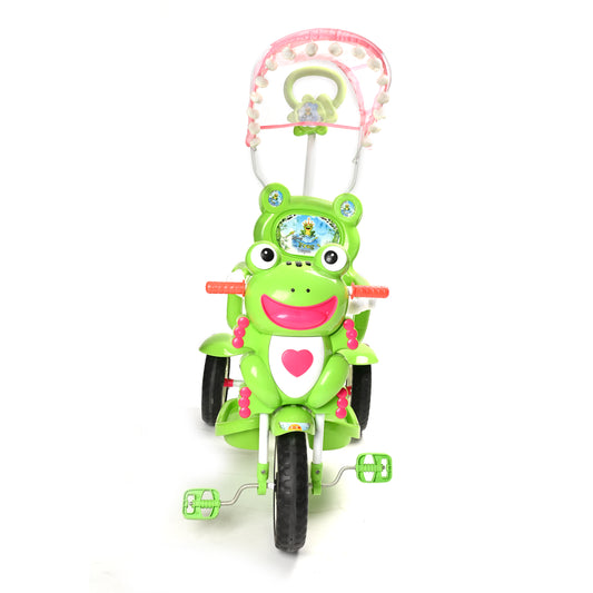 Lovely Frog Tricycle Lovely Frog Tricycle 92520| Cycle with Parent Handle | Baby Cycle | Tricycle for Kids  | Baby Tricycle | Trike Cycle| Rubber Wheel | For Kids 2+ years (Copy) (Copy)