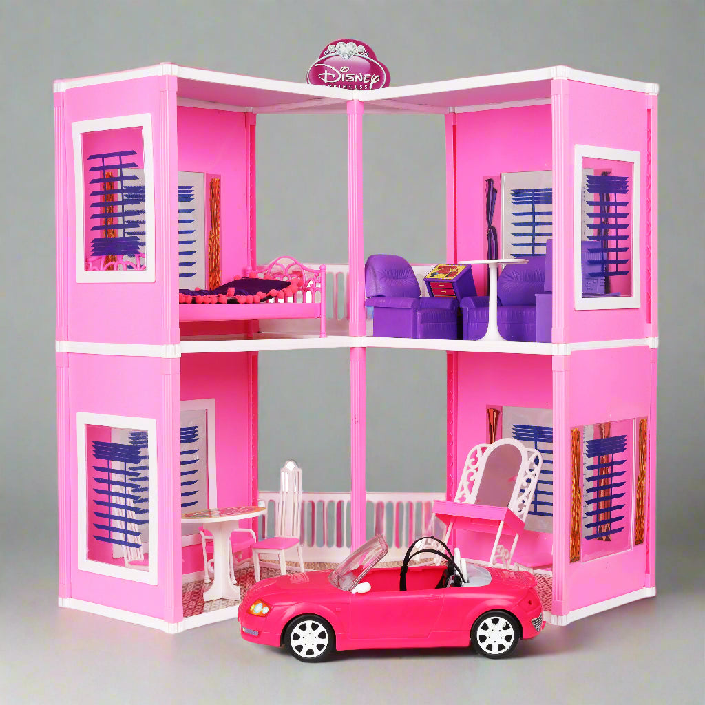 Glamour Doll house Girls Role Playset Pretend Play Doll