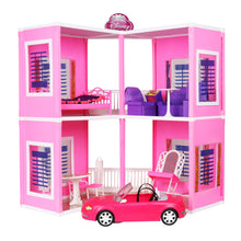 Load image into Gallery viewer, Glamour Doll house | Girls Role Playset | Pretend Play | Doll House with Furniture | Dollhouse Accessories | Imaginative Play | Playhouse | For Kids Age 3+ years
