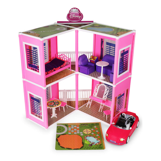 Glamour Doll house | Girls Role Playset | Pretend Play | Doll House with Furniture | Dollhouse Accessories | Imaginative Play | Playhouse | For Kids Age 3+ years