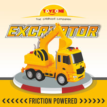 Load image into Gallery viewer, Excavator | Friction Powered Toy | Unbreakable Toy | Push and Go | Made in India | For kids 2+ year
