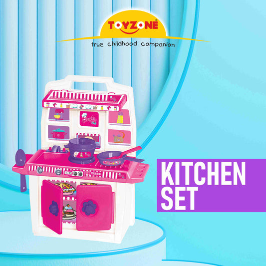 Barbie - My Little Kitchen | Kids Kitchen Set | Role Play Set | Pretend Play Kitchen Accessories Set | Cooking set | Miniature Household Set | For Kids age 3+ years