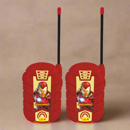 Iron Man Walkie Talkie | Kids communication Toy | Durable two-way Radios | Playtime gadgets | Interactive walkie talkies | Portable kids radios | Fun radios for kids | Wireless toys | For 3+ Years