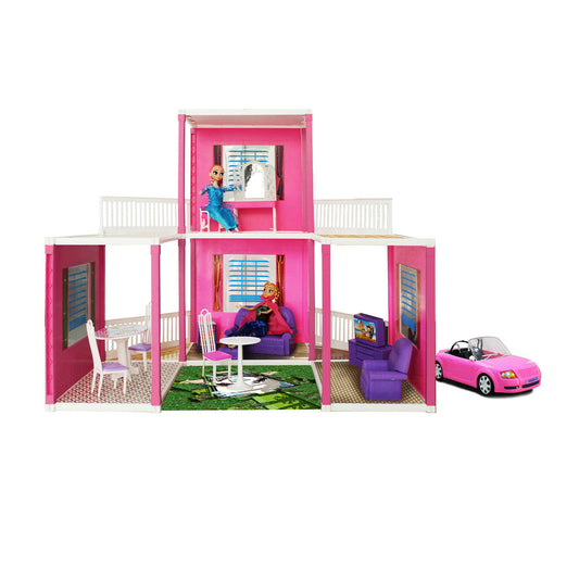 Disney Dream Villa - 168 pcs | Girls Role Playset | Pretend Play | Doll House with Furniture | Dollhouse Accessories | Imaginative Play | Playhouse | For Kids Age 3+ years