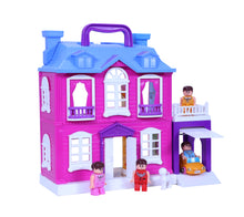 Load image into Gallery viewer, Dream Palace Doll House - 40 pcs | Girls Role Playset | Pretend Play | Doll House with Furniture | Dollhouse Accessories | Imaginative Play | Playhouse | For Kids Age 3+ years
