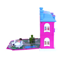 Load image into Gallery viewer, Dream Palace Doll House - 40 pcs | Girls Role Playset | Pretend Play | Doll House with Furniture | Dollhouse Accessories | Imaginative Play | Playhouse | For Kids Age 3+ years
