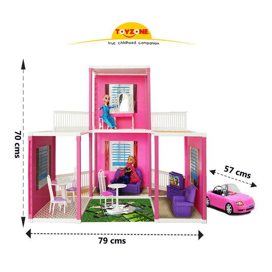 Disney Dream Villa - 168 pcs | Girls Role Playset | Pretend Play | Doll House with Furniture | Dollhouse Accessories | Imaginative Play | Playhouse | For Kids Age 3+ years