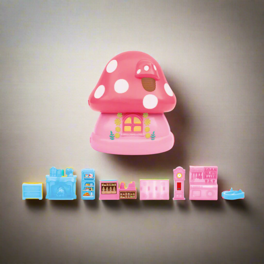 Ruby Mini Doll House Single Pcs. | Girls Role Playset | Pretend Play | Doll House with Furniture | Dollhouse Accessories | Imaginative Play | Playhouse | For Kids Age 3+ years