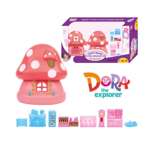 Nora Mini Doll House - Single Pc | Girls Role Playset | Pretend Play | Doll House with Furniture | Dollhouse Accessories | Imaginative Play | Playhouse | For Kids Age 3+ years