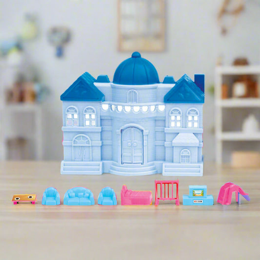 Emily Mansion Doll House | Girls Role Playset | Pretend Play | Doll House with Furniture | Dollhouse Accessories | Imaginative Play | Playhouse | For Kids Age 3+ years