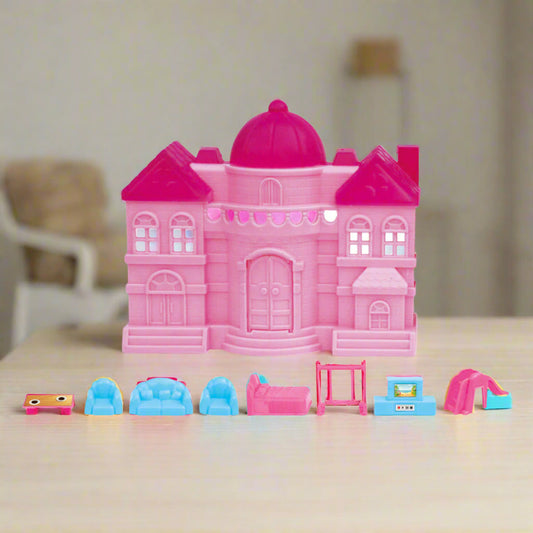 Repunzel Castle Doll House | Girls Role Playset | Pretend Play | Doll House with Furniture | Dollhouse Accessories | Imaginative Play | Playhouse | For Kids Age 3+ years