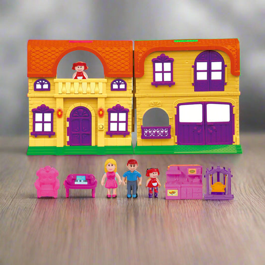 Dora Villa Doll House | Girls Role Playset | Pretend Play | Doll House with Furniture | Dollhouse Accessories | Imaginative Play | Playhouse | For Kids Age 3+ years