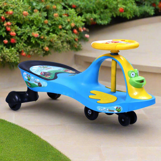 Crazy Frog Deluxe Magic Car | Ride-on car | Swing car | kids toy car | Comfortable Seat | Elegant Design | Twister Ride on | Pedal-free car | For kids 3+ years