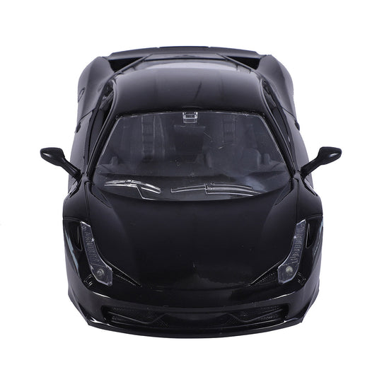 Carbon RC Car - Black | 27 MHz Fully Functionable | 1:24 Scale | Battery & Charger Cable | Range upto 25m | Luminous Headlight | Perfect Tyre Grip | For Age 4+ Years