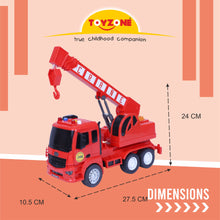 Load image into Gallery viewer, Rescue Crane | Friction Powered Toy | Unbreakable Toy | Push and Go | Made in India | For kids 2+ year
