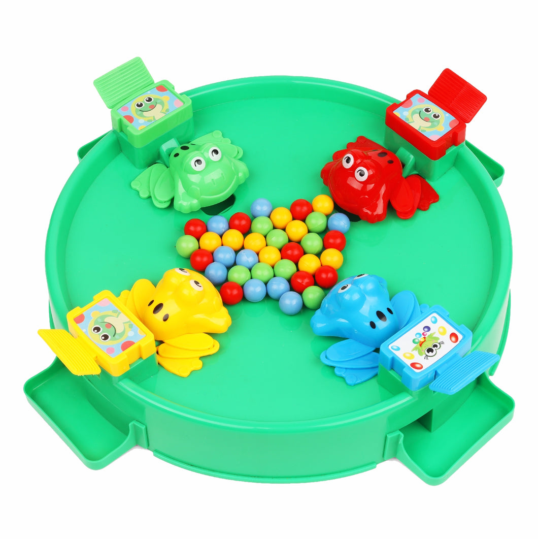 Hungry Frog Eat Beans Game - 4 Players | Kids interactive game | Family game | No battery toy | Fast-paced kids game | Bean launching game | Board Game | For kids 5+ Years