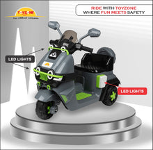 Load image into Gallery viewer, Himalayan Electric Scooter - Grey | Rechargeable Scooty | Powered by 6V &amp; 4.5 AH Battery | Ride-On Scooter | Kids Electric Scooty | For Kids 2+ Years
