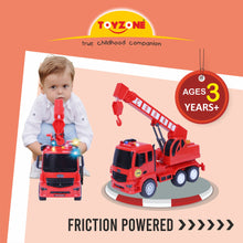 Load image into Gallery viewer, Rescue Crane | Friction Powered Toy | Unbreakable Toy | Push and Go | Made in India | For kids 2+ year
