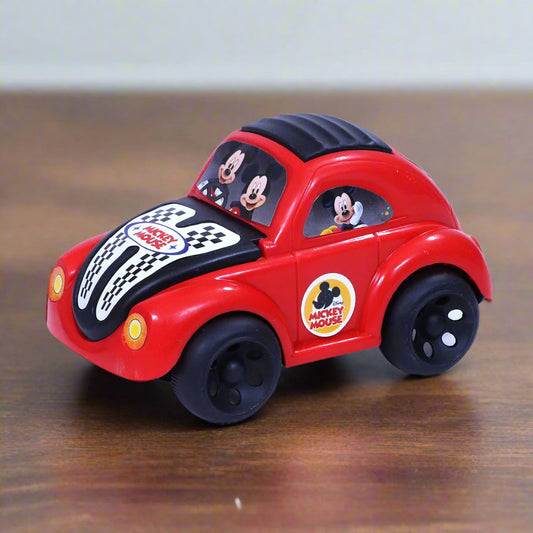 Mickey Mouse Pull String Car | Crib & Stroller Toy | Educational Pull Toy | Baby Pull Car | Infant learning toy | Sensory development toy For Toddlers