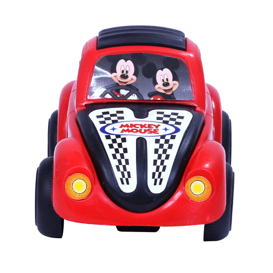 Mickey Mouse Pull String Car | Crib & Stroller Toy | Educational Pull Toy | Baby Pull Car | Infant learning toy | Sensory development toy For Toddlers