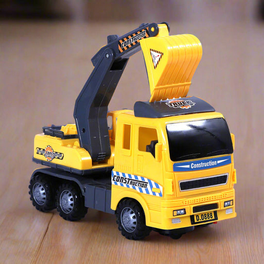 Super Power Excavator | Friction Powered Toy | Unbreakable Toy | Push and Go | Made in India | For kids 2+ year