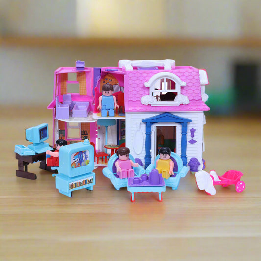 Alina Princess Doll House | Girls Role Playset | Pretend Play | Doll House with Furniture | Dollhouse Accessories | Imaginative Play | Playhouse | For Kids Age 3+ years