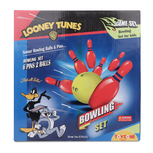 Looney Tunes Bowling Set 10 Inch | Kids bowling set | Bowling pins | Toy bowling | Mini bowling set | For kids 3+ yearsBowling Set - 12