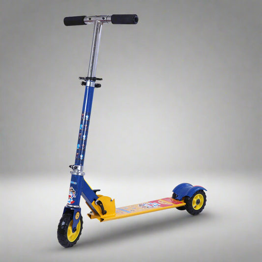 Doraemon Scooter Square | Kids Scooter | Adjustable & Foldable Scooter | Skateboard Scooter | Rear Brake Scooter for kids | For Kids age 5+ years