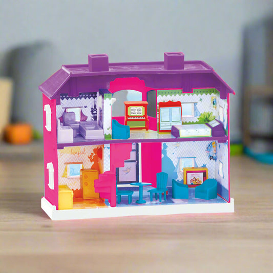 Disney Princess My Country Doll House - 24 pcs | Girls Role Playset | Pretend Play | Doll House with Furniture | Dollhouse Accessories | Imaginative Play | Playhouse | For Kids Age 3+ years