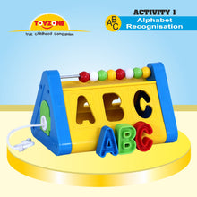 Load image into Gallery viewer, IQ Acitivity Center | Shape sorter block toy |  Abacus for kids |  Kids counting toy | Educational toy |  Creative learning toy |  Early math skills toy | For Preschoolers
