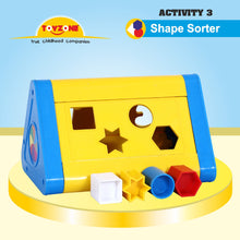 Load image into Gallery viewer, IQ Acitivity Center | Shape sorter block toy |  Abacus for kids |  Kids counting toy | Educational toy |  Creative learning toy |  Early math skills toy | For Preschoolers
