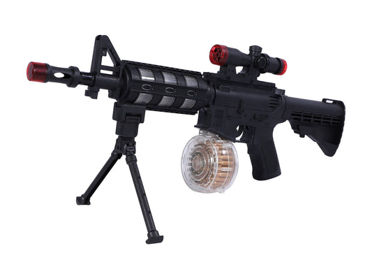 AK-87 Flashing Gun | Shooting Gun | Role Play Toy | Compact Toy Gun | Imaginative Play Gun | For Kids 3+ years