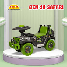 Load image into Gallery viewer, Ben10 Safari Ride On | Push Ride-on | Push Car with Storage | Ride-On Car with Backrest | Ride On for Toddlers | For Kids 3+ years
