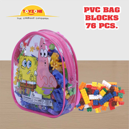 Educational Blocks - 76 Pcs | Creative building blocks for kids | Blocks for preschoolers | Smart Activity Fun & Learning Blocks | Play blocks | Block play set | For kids age 3+ years