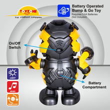 Load image into Gallery viewer, Bumble Bee Dance Hero Bump &#39;N&#39; Go | Lights &amp; Sound | Musical Baby Toy | Baby Dance Toy | Active Play Toy | Battery Operated Toy | Educational Toy for Infants | Infant Sensory Play Toy | For New Born &amp; Toddlers
