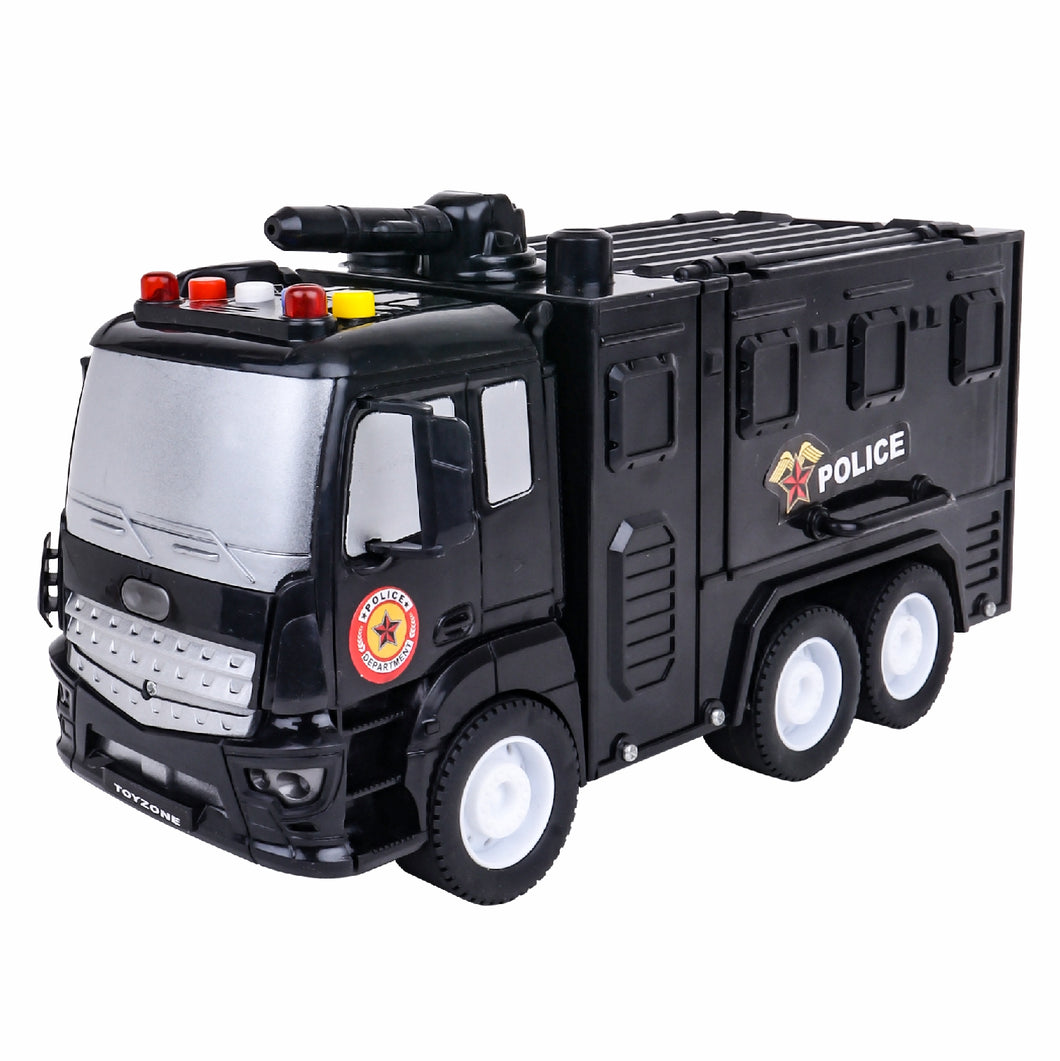 Police Patrol -Rapid Force | Friction Powered Toy | Unbreakable Toy | Push and Go | Made in India | For kids 3+ year