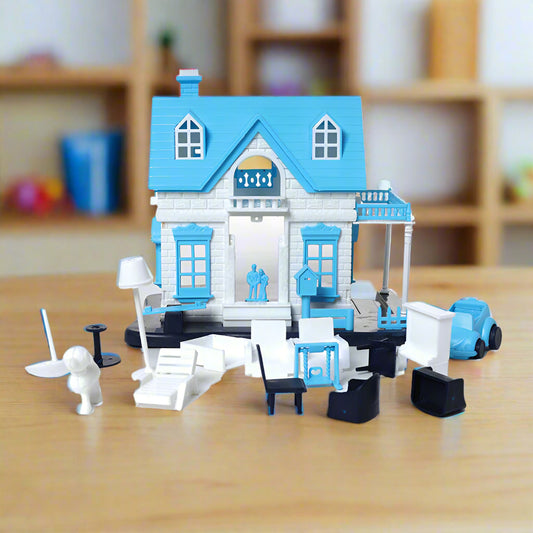 Cora Doll House | Girls Role Playset | Pretend Play | Doll House with Furniture | Dollhouse Accessories | Imaginative Play | Playhouse | For Kids Age 3+ years