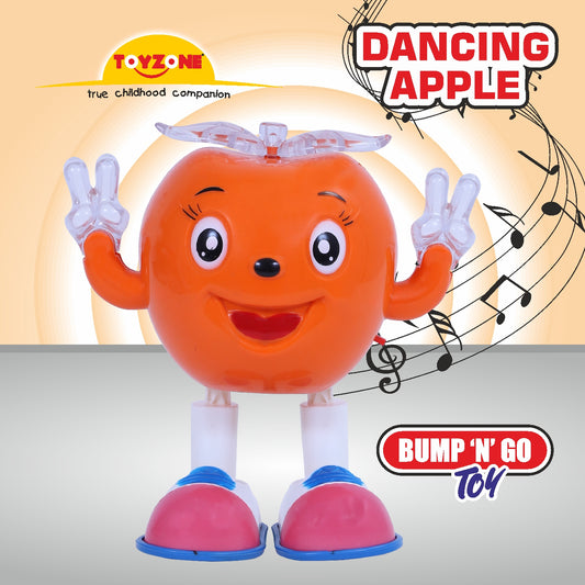 Dancing Apple Bump 'N' Go | Lights & Sound | Musical Baby Toy | Baby Dance Toy | Active Play Toy | Battery Operated Toy | Educational Toy for Infants | Infant Sensory Play Toy | For New Born & Toddlers