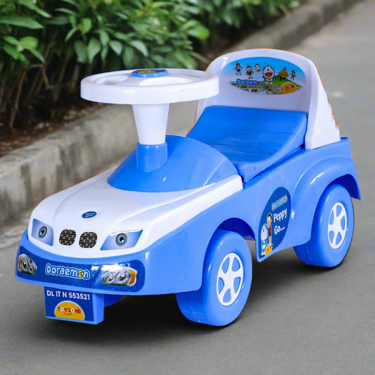 Toyzone Peppy Go Doraemon Ride on-53521 | Baby Car | Kids Car | Toy Car| Push Car| Storage Seat | Swing Car| Ride on Car with Horn