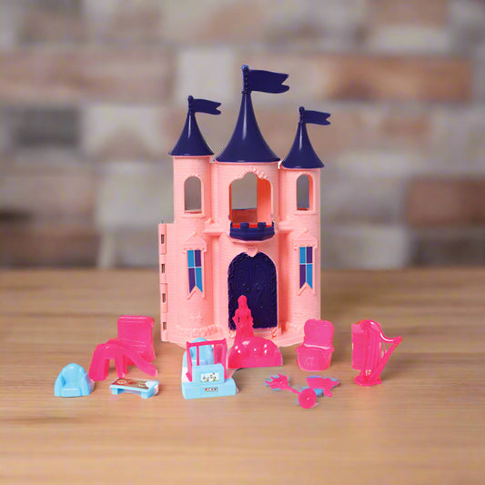 Disney Princess Doll House | Girls Role Playset | Pretend Play | Doll House with Furniture | Dollhouse Accessories | Imaginative Play | Playhouse | For Kids Age 3+ years