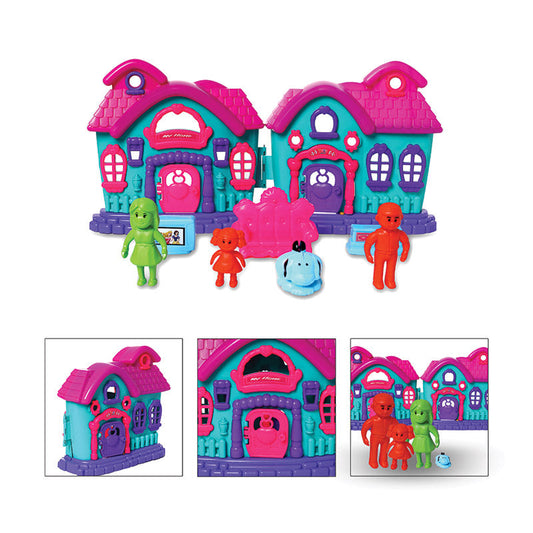 Dora Home Sweet Home Doll House | Girls Role Playset | Pretend Play | Doll House with Furniture | Dollhouse Accessories | Imaginative Play | Playhouse | For Kids Age 3+ years