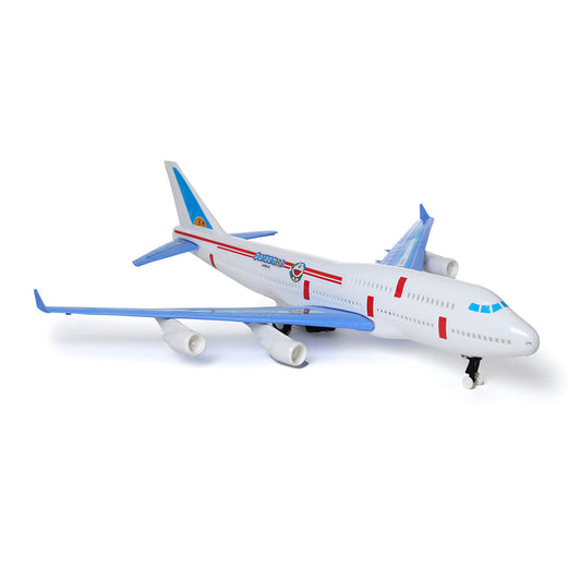 Doraemon Airbus | Friction Powered Plane | Push & Go | Non-battery Airplane | Durable Aircraft | Easy Push Toy Plane | For Kids age 3+ years