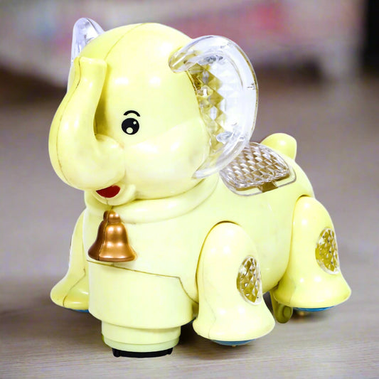 Hello Elephant Bump 'N' Go | Lights & Sound | Musical Baby Toy | Baby Dance Toy | Active Play Toy | Battery Operated Toy | Educational Toy for Infants | Infant Sensory Play Toy | For New Born & Toddlers