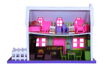 Load image into Gallery viewer, My Little Doll House - 34 pcs | Girls Role Playset | Pretend Play | Doll House with Furniture | Dollhouse Accessories | Imaginative Play | Playhouse | For Kids Age 3+ years
