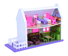 Load image into Gallery viewer, My Little Doll House - 34 pcs | Girls Role Playset | Pretend Play | Doll House with Furniture | Dollhouse Accessories | Imaginative Play | Playhouse | For Kids Age 3+ years
