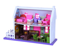 Load image into Gallery viewer, My Little Doll House - 34 pcs | Girls Role Playset | Pretend Play | Doll House with Furniture | Dollhouse Accessories | Imaginative Play | Playhouse | For Kids Age 3+ years
